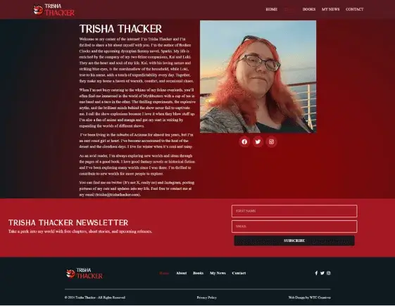 Trisha Thacker About Page